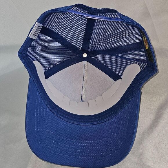 Bass Pro Shops Blue Trucker Hat Mesh Snapback - Picture 7 of 7